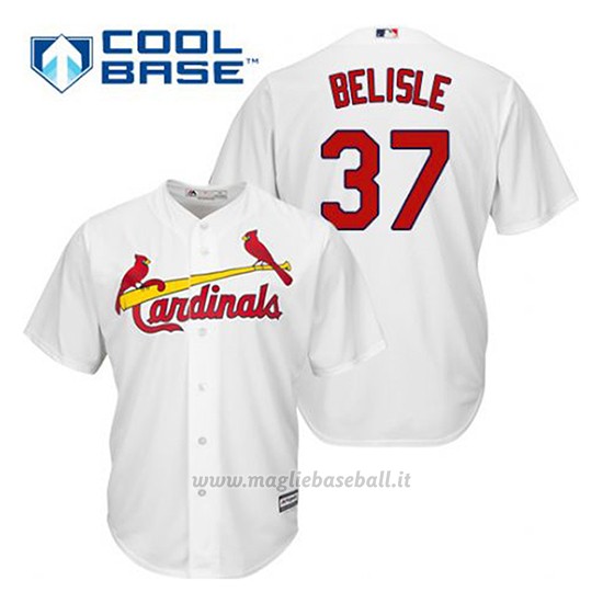 Maglia Baseball Uomo St. Louis Cardinals Matt Belisle 37 Bianco 1ªCool Base